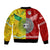 Mate Ma'a Tonga Ngatu And Australia Wallabies Aboriginal Bomber Jacket Rugby Together LT8 - Polynesian Pride