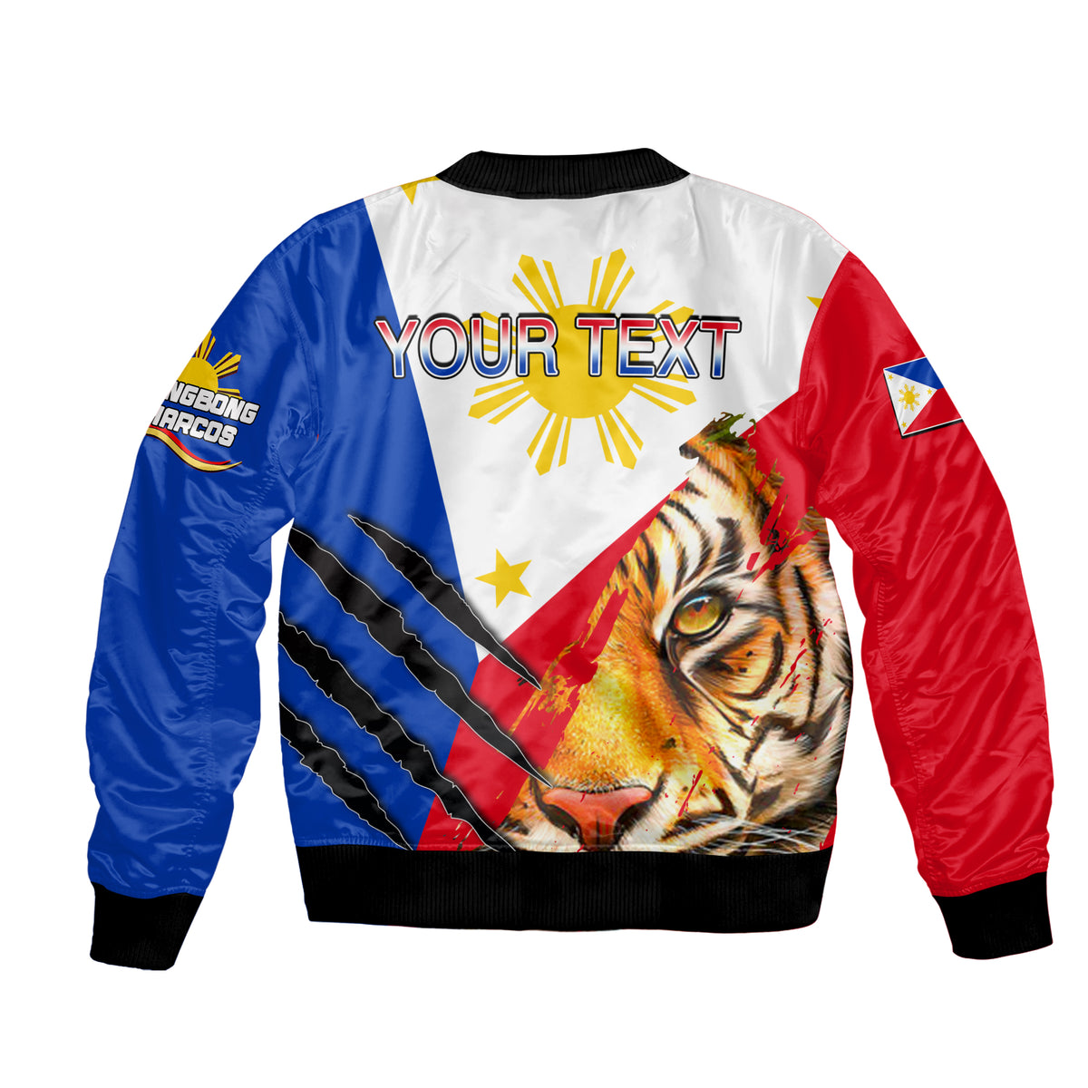(Custom Personalised) Philippines Bomber Jacket BBM 2022 Tiger Of The North LT6 - Polynesian Pride