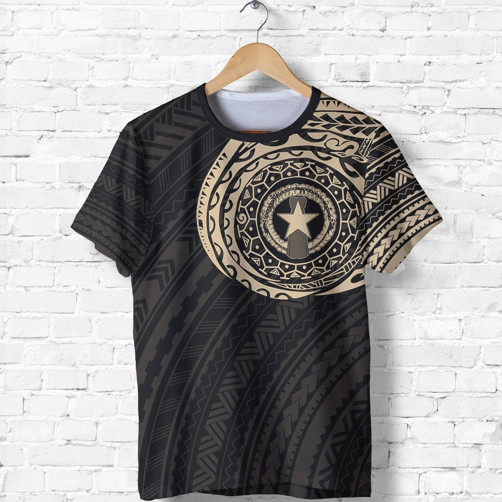 Northern Mariana Islands T Shirt Northern Mariana Islands Flag Polynesian Tattoo Style Unisex Art - Polynesian Pride