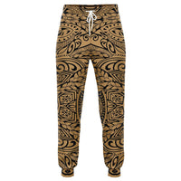Polynesian Culture Gold Joggers Unisex Gold - Polynesian Pride