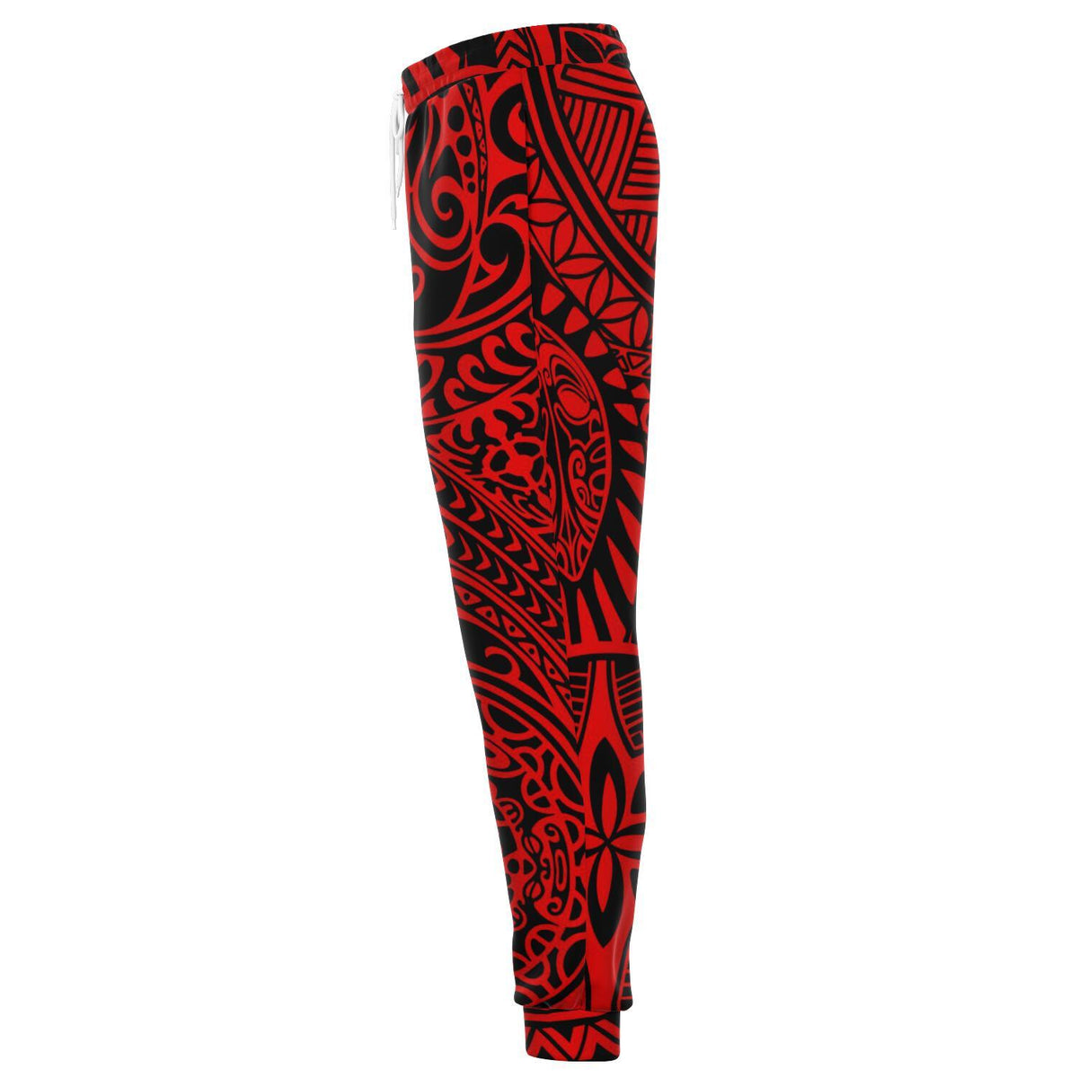 Polynesian Hawaiian Style Tribal Tattoo Red Joggers - Polynesian Pride