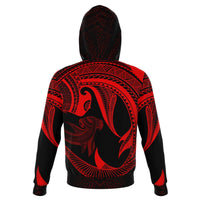 Hawaii Hoodie Polynesian Hammerhead Shark Red - Polynesian Pride