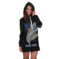 Polynesian Hawaii Custom Personalised Hoodie Dress - Polynesian Wings - Polynesian Pride