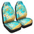 Hawaii Turtle Plumeria Summer Car Seat Cover - Sea Style - AH Universal Fit Blue - Polynesian Pride
