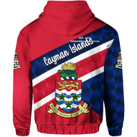 Cayman Islands Zip Hoodie Coat of Arms Independence Anniversary Sporty Style LT8 - Polynesian Pride