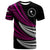 Chuuk Custom T Shirt Wave Pattern Alternating Purple Color Unisex Purple - Polynesian Pride