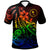 Chuuk Polo Shirt The Flow Of The Ocean Rainbow Color Unisex Rainbow - Polynesian Pride