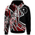 Chuuk Hoodie Tribal Flower Special Pattern Red Color Unisex Red - Polynesian Pride