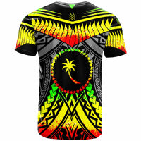 Chuuk T Shirt Tooth Shaped Necklace Texture Reggae - Polynesian Pride