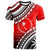 Chuuk T Shirt Palm Leaf Texture Red Color Unisex Red - Polynesian Pride