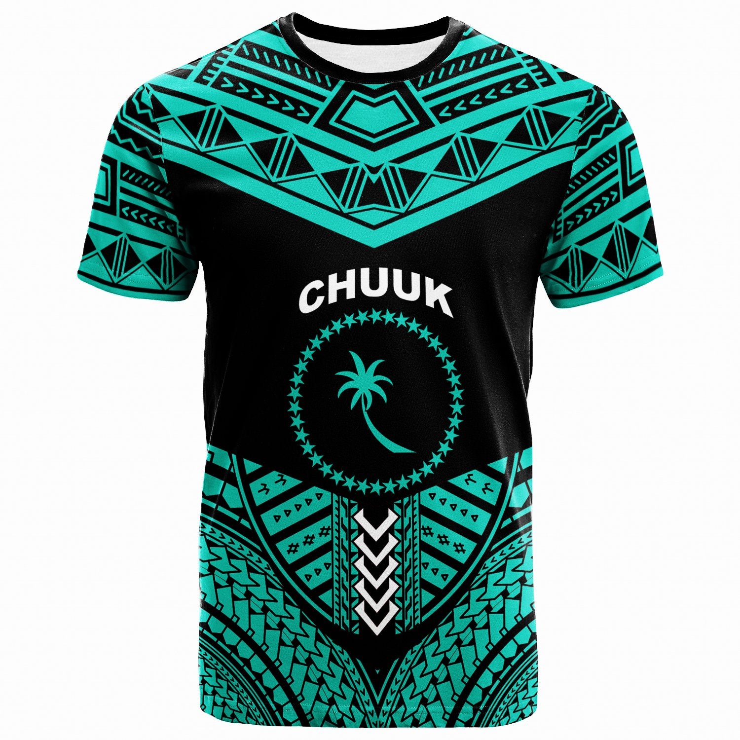 Chuuk T Shirt Tribal Pattern Cool Style Green Color Unisex Art - Polynesian Pride