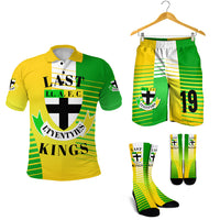 Combo Polo Shirt, Men Short And Socks LAST Lt. A. F. C - LTYENTYIES 19 Dynamic Style LT8 Small/Medium - Polynesian Pride