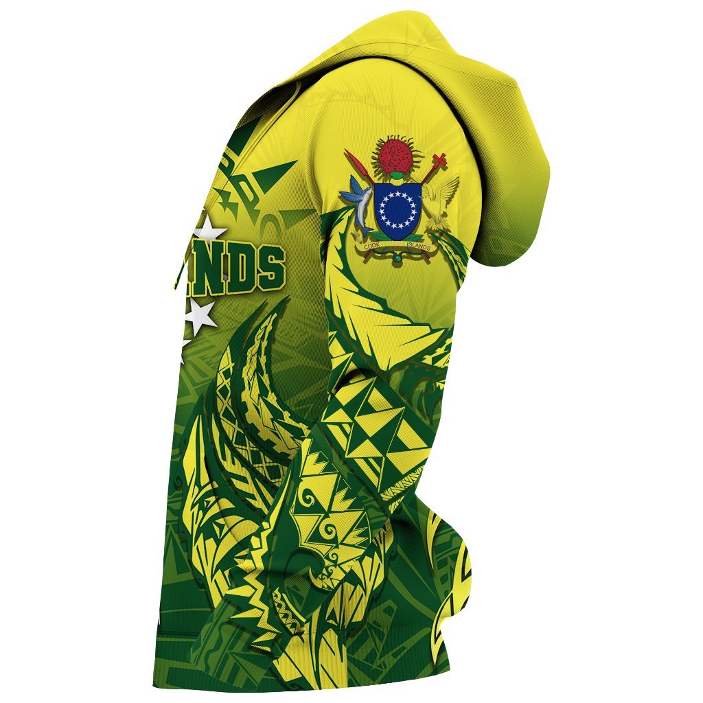 Cook Islands Zip up Hoodie, Kuki Arirani Turtle Polynesian Zipper Hoodie - Polynesian Pride