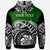 Cook Islands Custom Hoodie Ethnic Style With Round Black White Pattern - Polynesian Pride