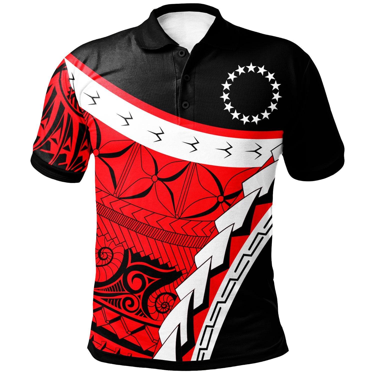 Cook Islands Custom Polo Shirt Proud Of Cook Islands Unisex Red - Polynesian Pride