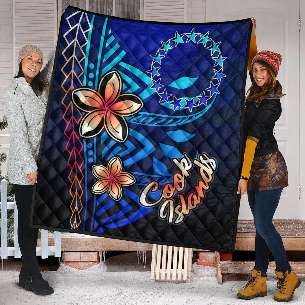 Cook Islands Premium Quilt - Vintage Tribal Mountain - Polynesian Pride