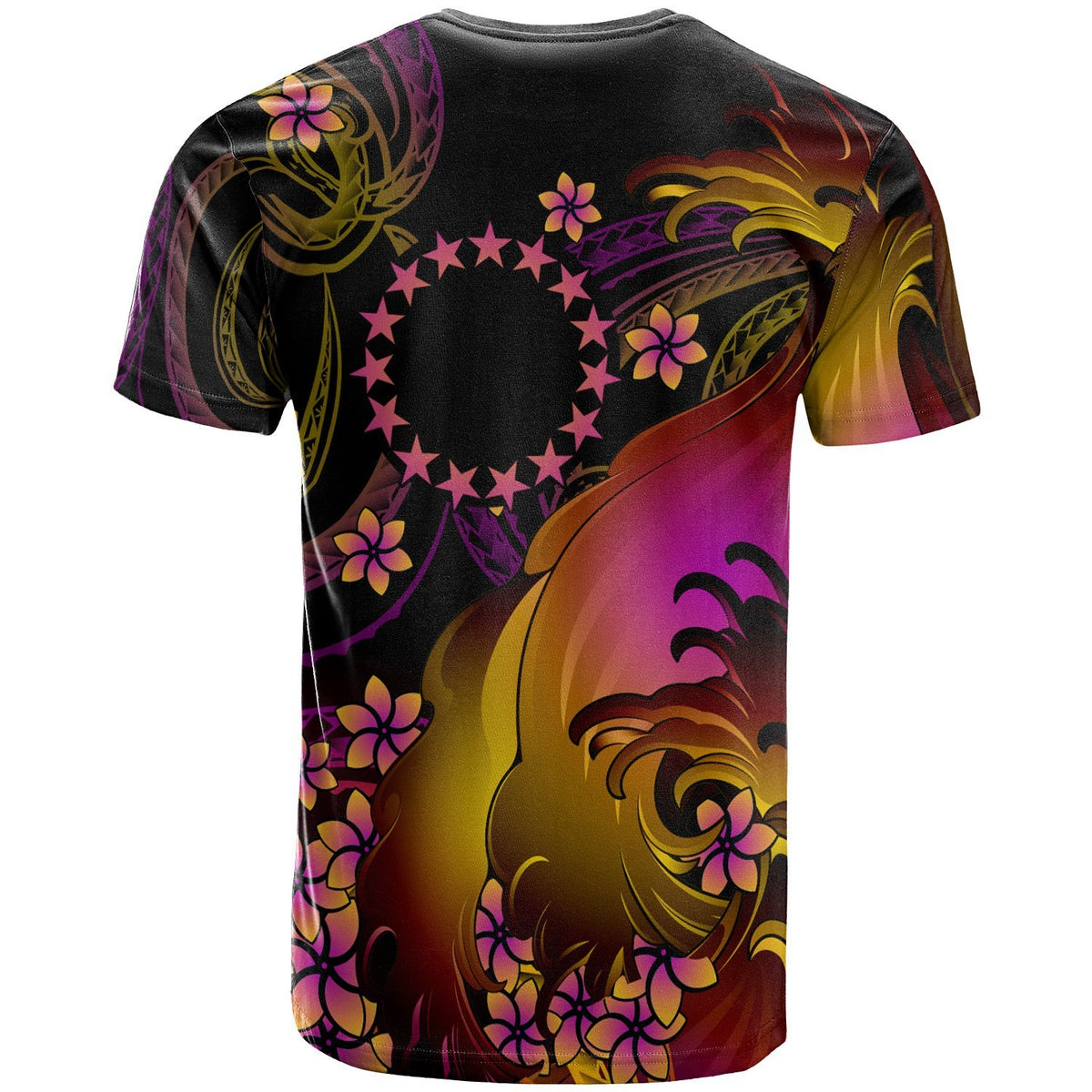 Cook Islands T Shirt Polynesian in wave - Polynesian Pride