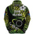 Cook Islands Rugby Zip Hoodie Unique Vibes Green Unisex Green - Polynesian Pride