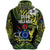 Cook Islands Rugby Zip Hoodie Unique Vibes Coat of Arms Green Unisex Green - Polynesian Pride