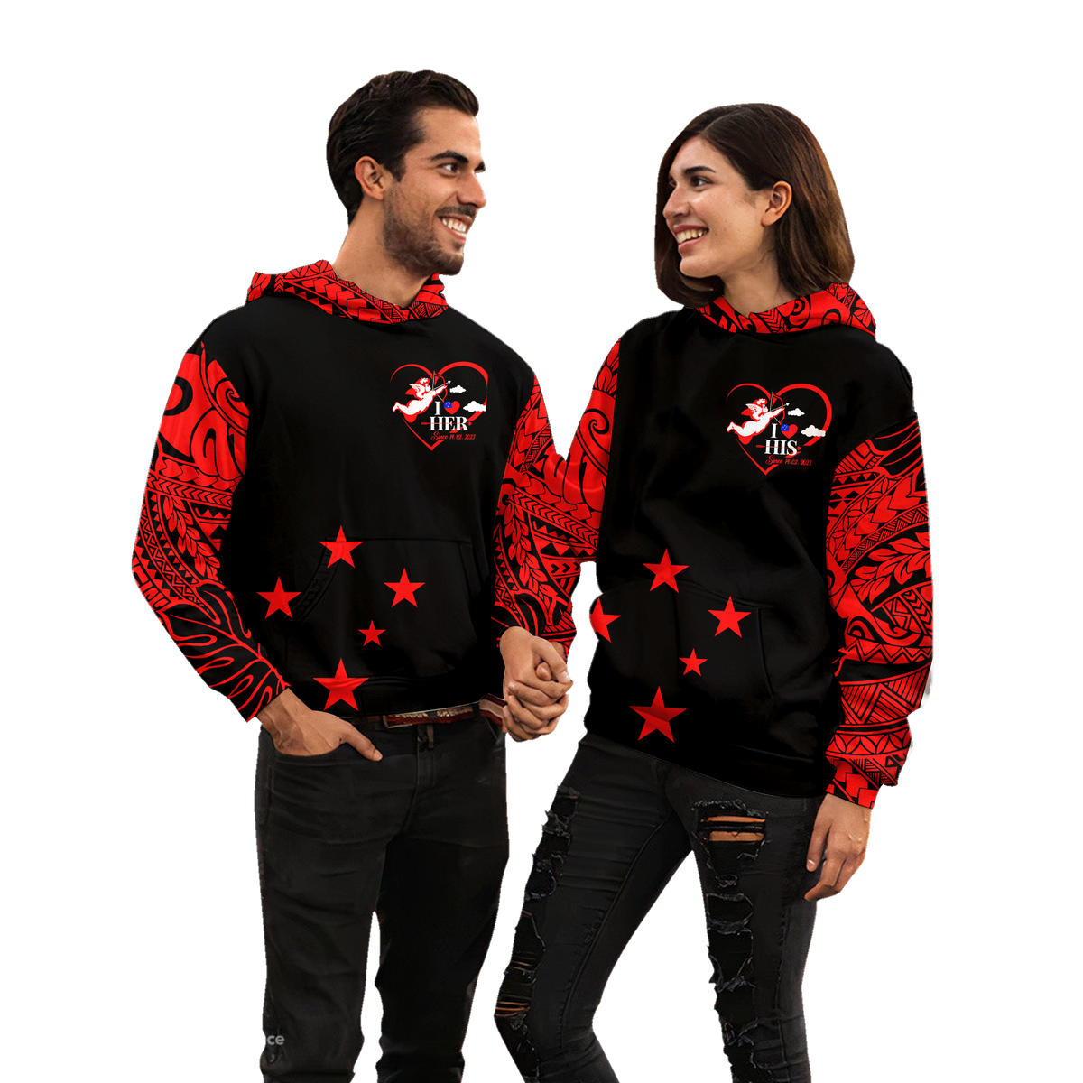 Samoa Valentine Day Couple Hoodie LT2 - Polynesian Pride