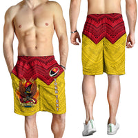 (Custom Personalised) Papua New Guinea Rugby Kumul Pride Men Short - LT2 - Polynesian Pride
