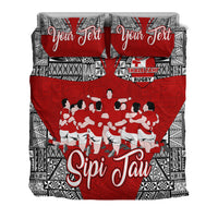 (Custom Personalised) Tonga Rugby Ikale Tahi Sipi Tau Bedding Set - LT2 - Polynesian Pride