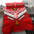 (Custom Personalised) Tonga Rugby Mate Ma'a Tonga Tapa Pattern Bedding Set - LT2 RED - Polynesian Pride