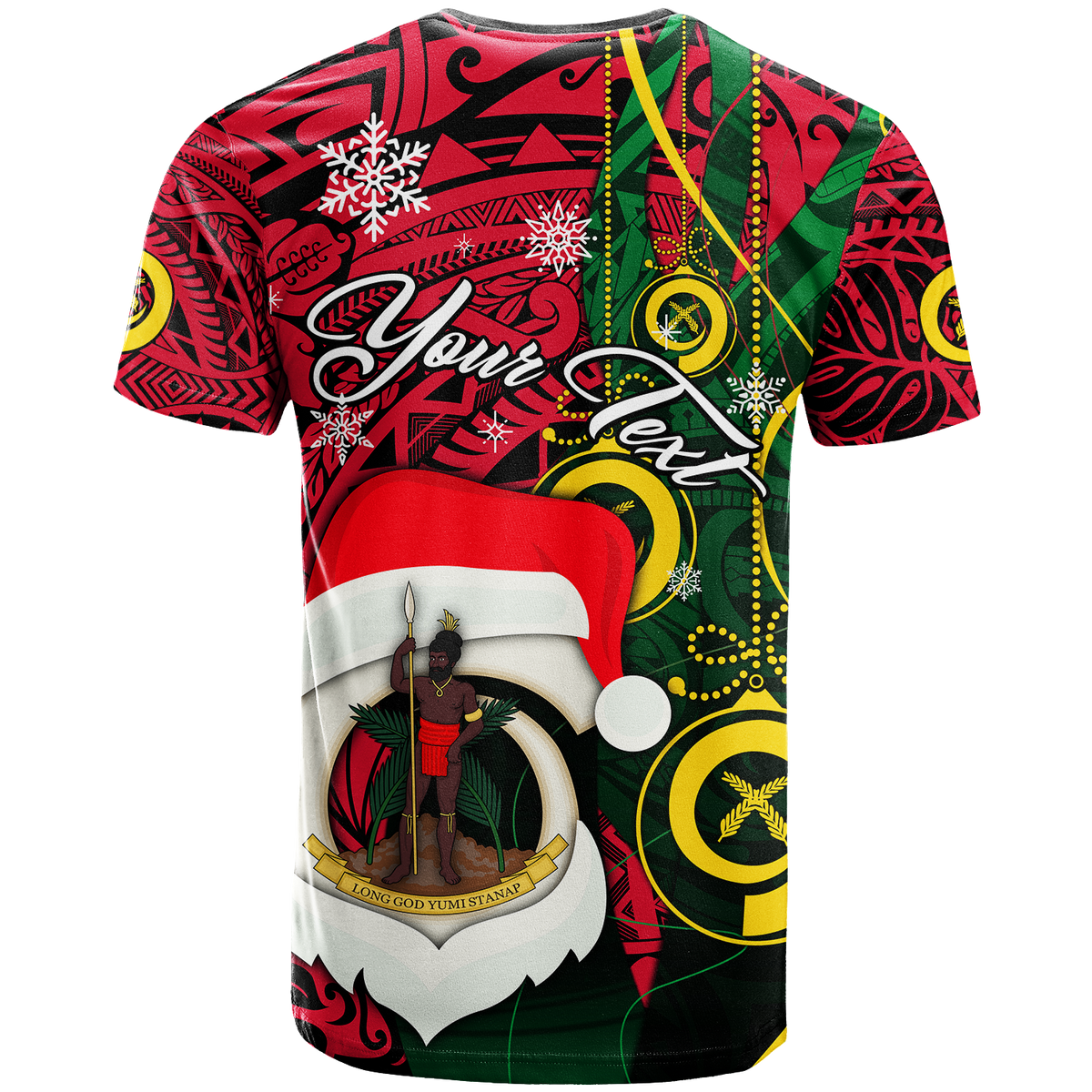 Custom Vanuatu Christmas Joyeux Nol Santas God Yumi T Shirt LT2 PURPLE - Polynesian Pride