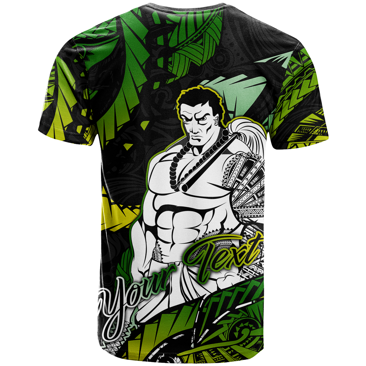 Custom Samoan Warrior Pride Samoa Polynesia T Shirt LT2 BLACK - Polynesian Pride