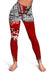 (Custom Personalised) Tonga Rugby Ikale Tahi Sipi Tau Women Legging - LT2 Red - Polynesian Pride