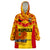 (Custom Text And Number) Papua New Guinea Rugby PNG Kumuls Bird Of Paradise Yellow Wearable Blanket Hoodie LT14 Unisex One Size - Polynesian Pride