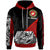 Custom Hoodie Polynesian Diagonal Pattern Red Unisex Red - Polynesian Pride