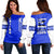 (Personalised) Hawaii - Kailua High Custom Your Class Women's Off Shoulder Sweatshirt AH Blue - Polynesian Pride