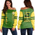 (Personalised) Hawaii - Kaimuki High Custom Your Class Women's Off Shoulder Sweatshirt AH Green - Polynesian Pride