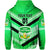 Custom Papua New Guinea Kimbe Cutters Hoodie Rugby Green, Custom Text and Number LT8 - Polynesian Pride