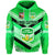 Custom Papua New Guinea Kimbe Cutters Hoodie Rugby Green, Custom Text and Number LT8 - Polynesian Pride