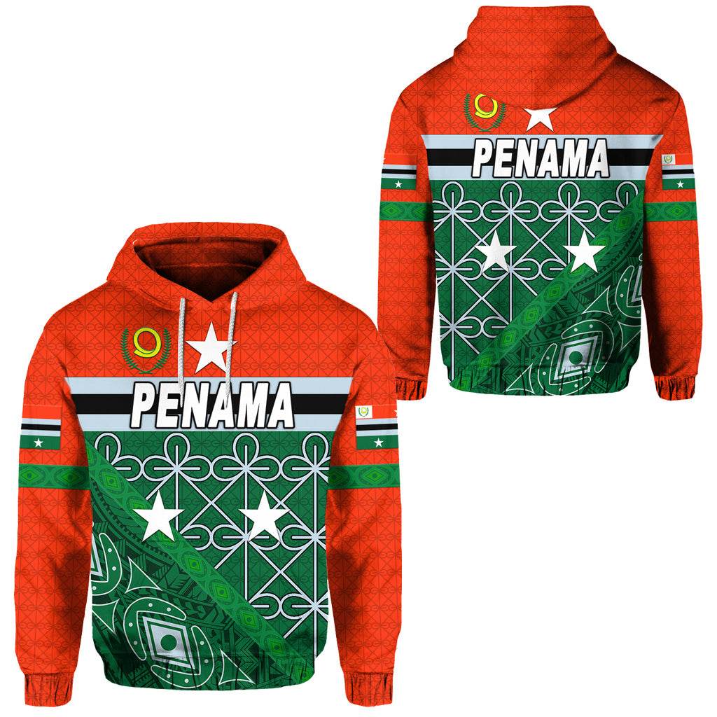 Penama Province Hoodie Vanuatu Pattern Unique Style LT8 Unisex Green - Polynesian Pride