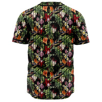 Hawaii Tropical Flowers Watercolor Baseball Jersey - Polynesian Pride