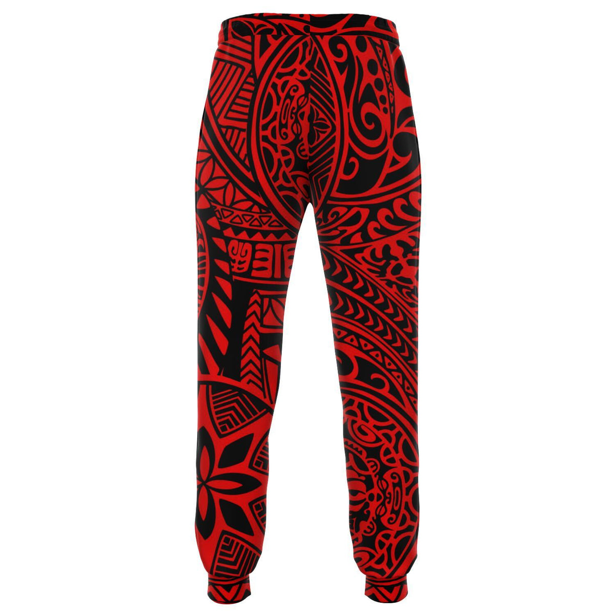 Polynesian Hawaiian Style Tribal Tattoo Red Joggers - Polynesian Pride