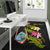 Guam Polynesian Custom Personalised Area Rug - Plumeria Tribal - Polynesian Pride