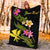 Hawaii Polynesian Custom Personalised Blanket - Plumeria Tribal - Polynesian Pride