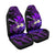 (Custom Personalised) Turtle With Plumeria Leaf Purple Car Seat Covers - LT12 - Polynesian Pride