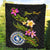 Northern Mariana Islands Polynesian Custom Personalised Quilt - Plumeria Tribal - Polynesian Pride