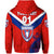 Custom Papua New Guinea Central Dabaries Hoodie Rugby Red, Custom Text and Number LT8 - Polynesian Pride