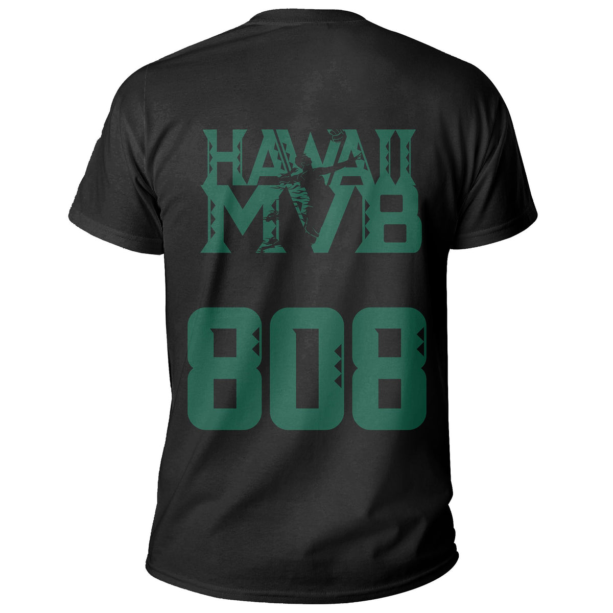 Volleyball Sport Hawaii Kakau T Shirt Black - Polynesian Pride