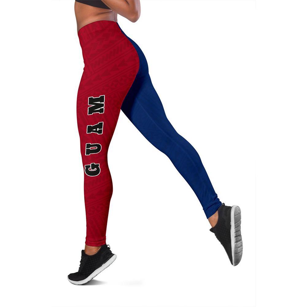 Guam Flag Leggings A6 - Polynesian Pride