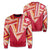 Hawaii Sweatshirt - Football Jersey Style - Red And White - AH Unisex Red - Polynesian Pride