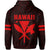 Polynesian King Kanaka Map Seal of Hawaii Hoodie Red - Polynesian Pride