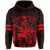 Polynesian King Kanaka Map Seal of Hawaii Hoodie Red - Polynesian Pride