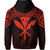 Hawaii Polynesian Hoodie Limited (Zip up) Tab Style Red - Polynesian Pride